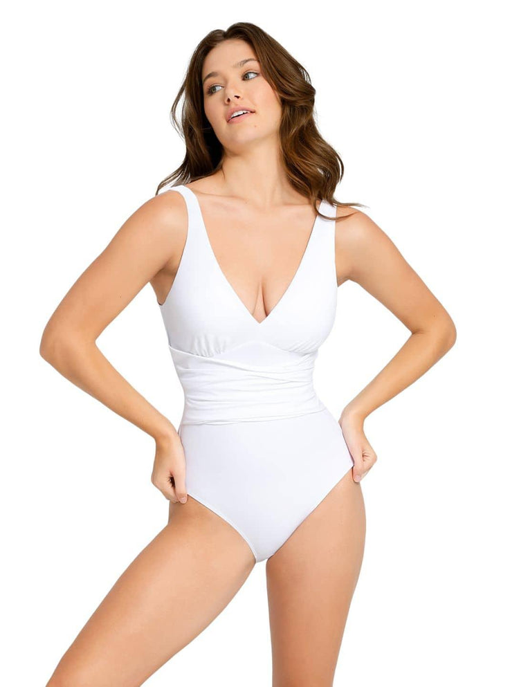 Shapewear V-Neck Swimsuit - HeyShape