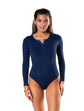 Seamless Long Sleeve Thong Bodysuit - HeyShape